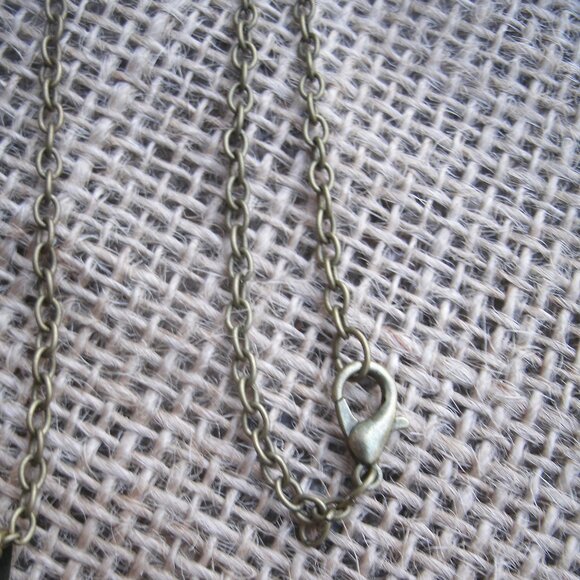 Goddess Symbol Pentacle Glass Cabochon Pendant Necklace - Picture 10 of 12